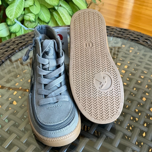 Billy Kids Shoes Size 11 Gray checkered Haring essential High Top New - Picture 5 of 8